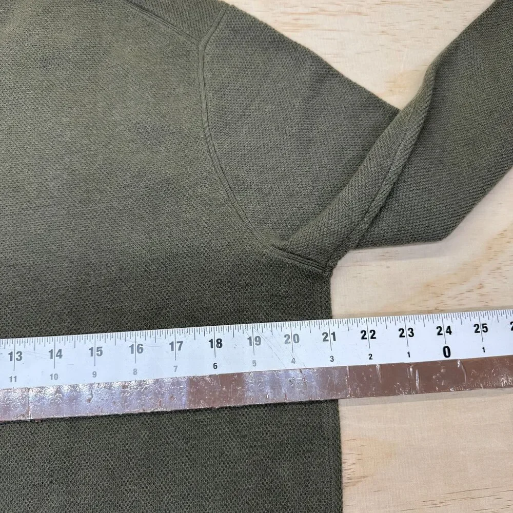 NEW RLX Ralph Lauren 100% Cashmere Crewneck Olive Green Sweater MD